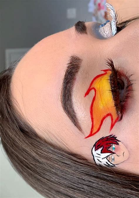 @Larisambeauty Todoroki inspired look | Anime makeup, Edgy makeup, Eye