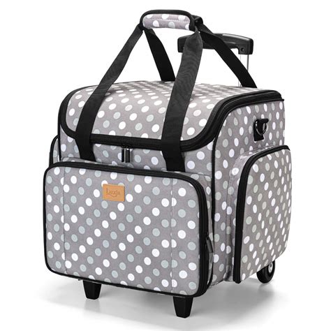 Buy Luxja Sewing Machine Bag With Detachable Dolly Carry Case For