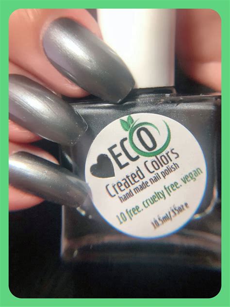 Gray Silver Shimmer Nail Polish Silver Polish : Tin City | Etsy | Nail polish, Vegan nail polish ...