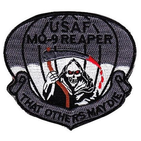 Usaf Air Force Mq 9 Reaper Patch Uav Unmanned Aerial Vehicle Uas Hook