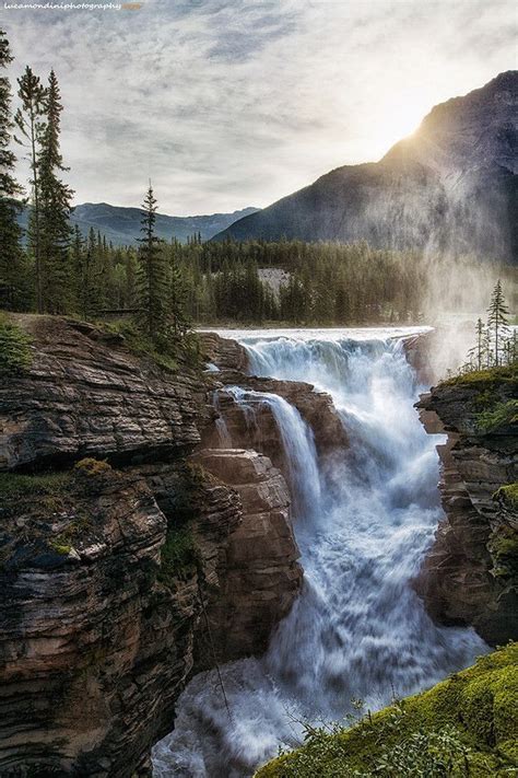 Athabasca Falls Jasper National Park Alberta Canada Landscape