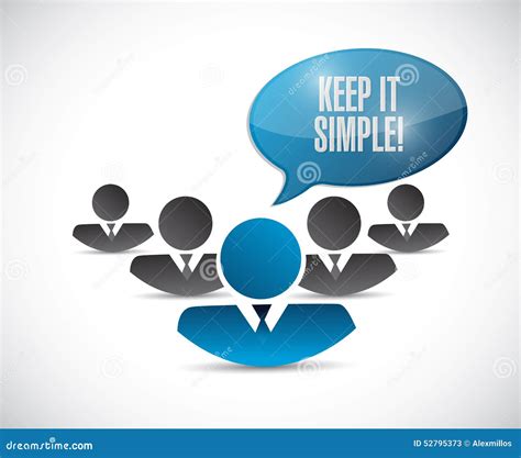 Keep It Simple People Message Sign Stock Illustration Illustration Of
