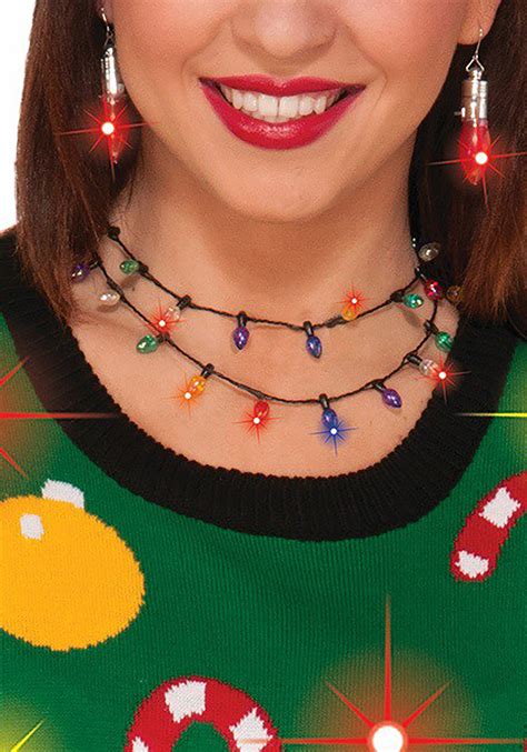 Christmas Lights Accessory Necklace Christmas Accessories