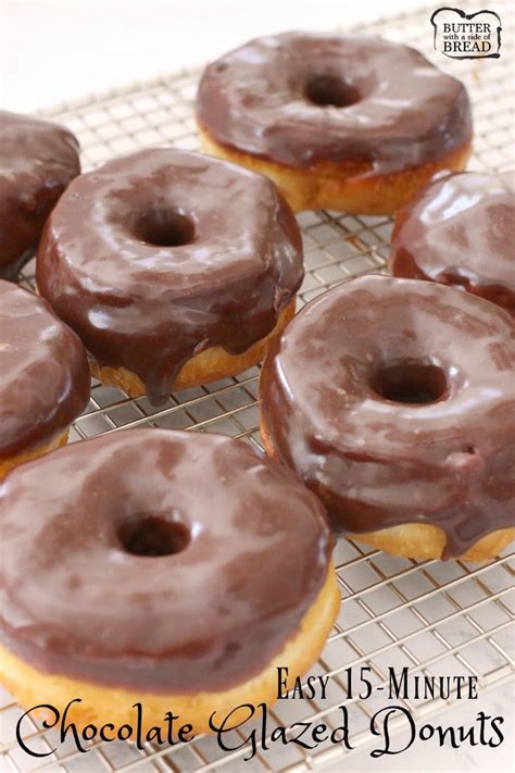 Easy keto chocolate donuts made with pumpkin recipe. EASY 15-MINUTE CHOCOLATE GLAZED DONUTS - Butter with a ...