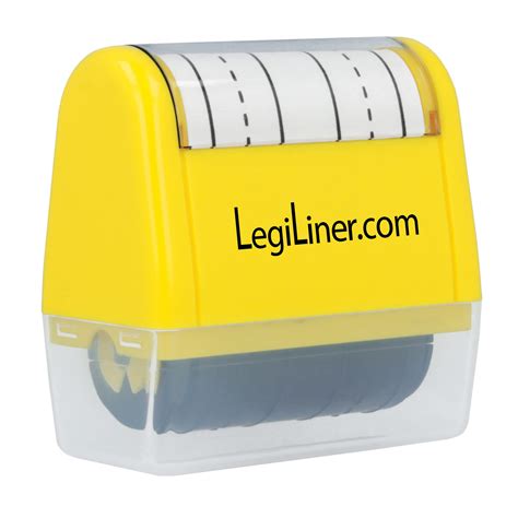 Buy Legiliner 1 2 Double Stack Dashed Handwriting Lines Rolling Self Inking Stamp