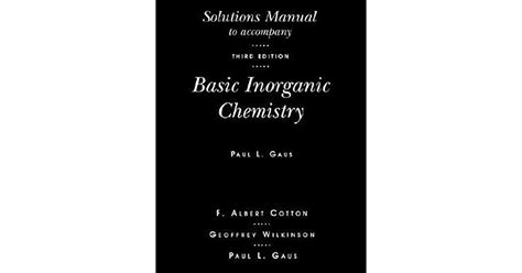 Inorganic Chemistry Solutions Manual Downlfile