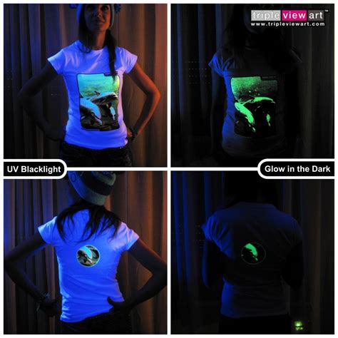 Dolphins Uv Blacklight Fluorescent And Glow In The Dark Phosphorescent