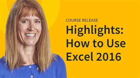 Introduction To Microsoft Excel 2016 Youtube