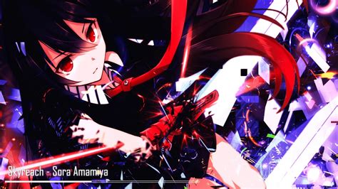 Nightcore Skyreach Sora Amamiya Op Akame Ga Kill Youtube