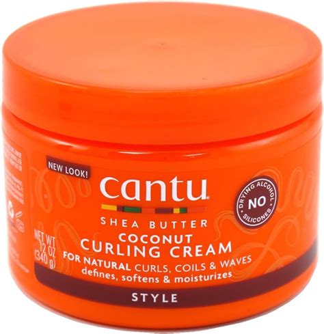 Cantu Natural Hair Coconut Curling Cream 12 Ounce Jar 354ml Amazon