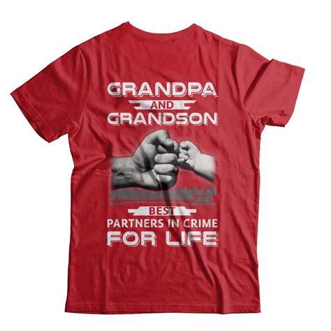 Grandpa And Grandson Best Partners In Crime For Life Hoodie Shirt