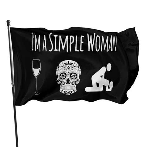 Woman Like Wine Sugar Skull And Sex Flag 3x 5 Foot American Us Outdoors
