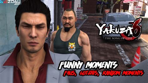 Yakuza 6 Funny Moments Fails Glitches Random Moments Youtube