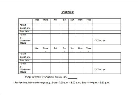 Free work schedule templates for word and excel smartsheet. Employee Work Schedule Template - 17+ Free Word, Excel, PDF Format Download | Free & Premium ...