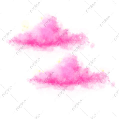 Pink Sparkling Hd Transparent Pink Clouds Sparkle Watercolor Pink