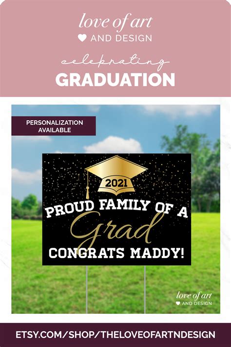 Celebrate Graduation With A Personalized Outdoor Lawn Sign Lawn Sign