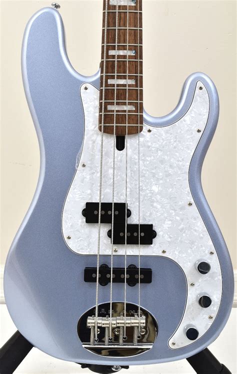 Lakland Skyline Series 44 64 Custom Pj Electric Bass Ice Blue Metallic