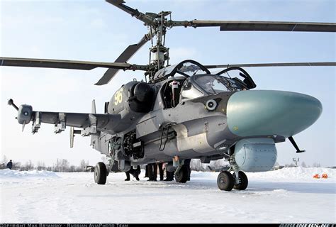 Russian Red Star Russia Helicopter Aircraftkamov Ka 52 Alligator