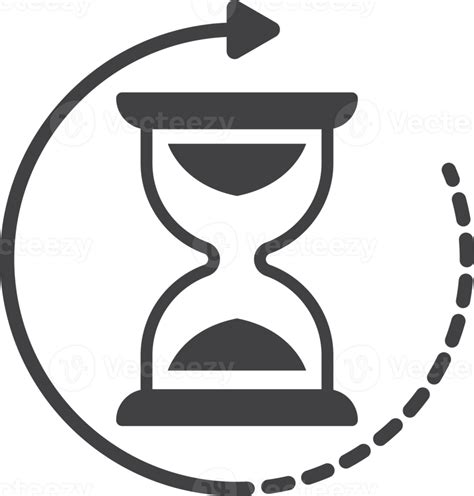 Sand Clock Illustration In Minimal Style 13399302 Png