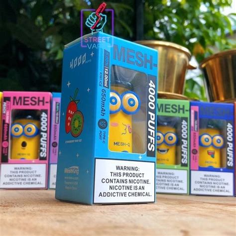 Minions Mesh Q Disposable Pod 4000 Puffs 5 Street Vape