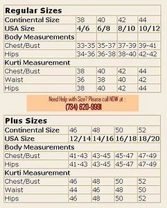 Indian Kurti Size Chart Women Sizing Usa Women Top Sizes Size Chart