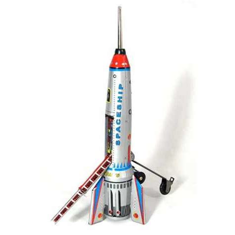 Spaceship Rocket Tin Toy Action Tin Toys Retro Toys Vintage Toys