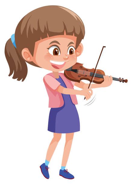Violins Cartoon Illustrations Royalty Free Vector Graphics And Clip Art