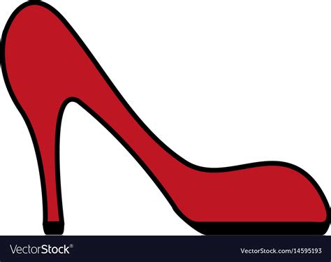 Cartoon Female Wearing High Heels Shoes On Transparent Background Png