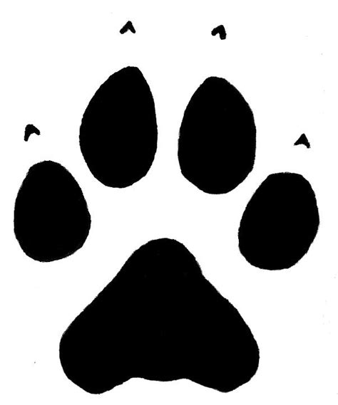 Wolf Paw Print Clip Art Clipart Best