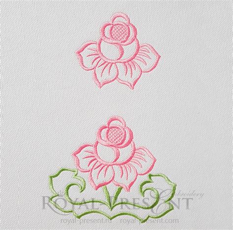 Roses Cutwork Lace Machine Embroidery Designs Royal Present