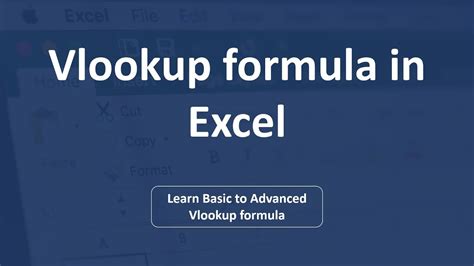 What vlookup does in essence is that it looks for a value within a table of data and returns some specific. Vlookup in Excel | Vlookup formula with an example - YouTube