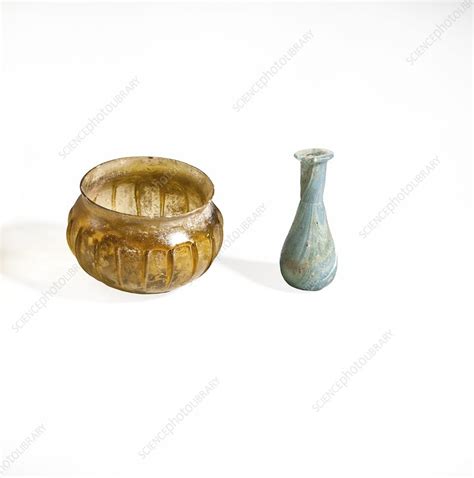 Roman Glass Container Stock Image C014 6328 Science Photo Library