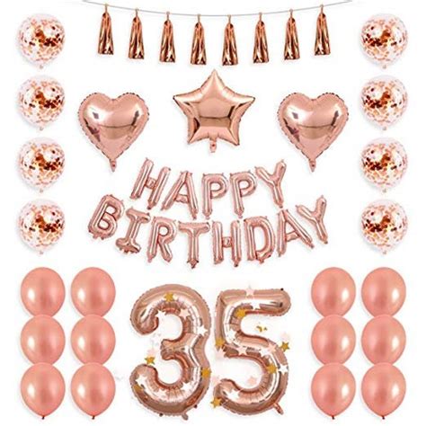 35th Birthday Decorations 35th Party Supplies 35 Birthday Etsy