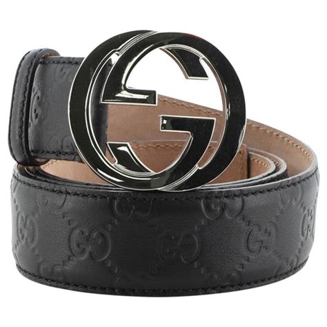 Gucci Interlocking G Belt Guccissima Leather Wide At 1stdibs Gucci Belt