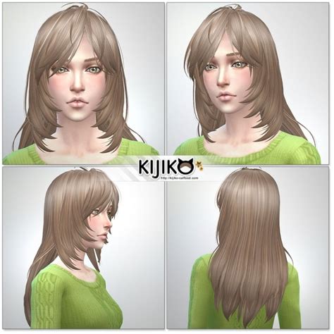 Long Layered Hair For Females At Kijiko Sims 4 Updates