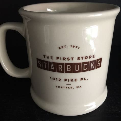 Starbucks First Store Mug Seattle 1912 Pike Place Market Mermaid Coffee