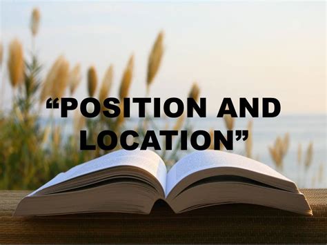 Position Location Teaching Resources