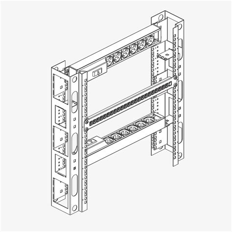 Lande Racks Mounting Profiles Din Rails For Es466e Series