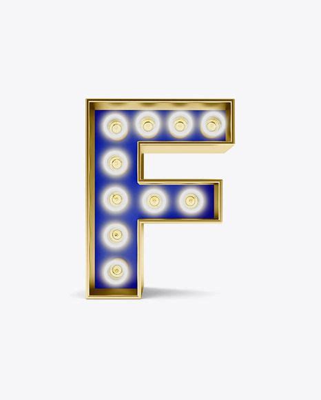 Download Letter F Light Bulb SignMockup Download Letter F Light Bulb... | Sign mockup, Mockup free psd ...