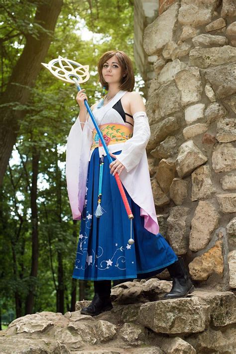Final Fantasy X Yuna Cosplay Costume Etsy Cosplay Costumes Yuna Cosplay Cosplay
