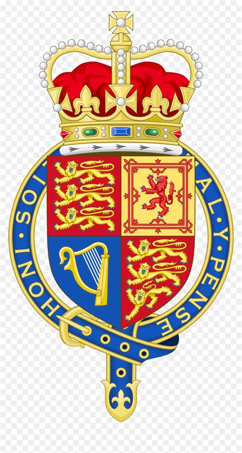 Royal Arms Of The United Kingdom Order Of The Garter Crest Hd Png
