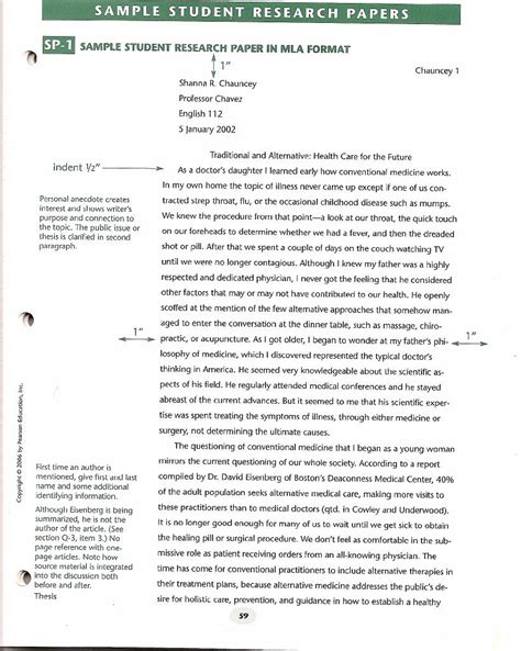 The Basics Of A Research Paper Format College Research Paper Format