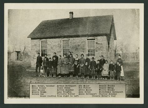 Students At Their Rural School Crawford County Kansas Kansas Memory