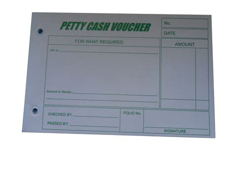 Op Petty Cash Voucher A6 50sht Office Mart