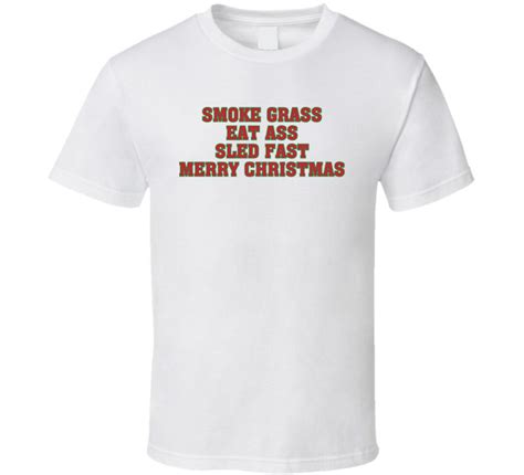 smoke grass eat ass sled fast merry christmas fan funny t etsy uk