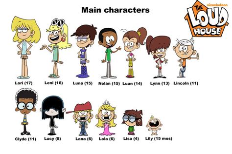 Image Tlh Main Characters And Ages The Loud House Encyclopedia
