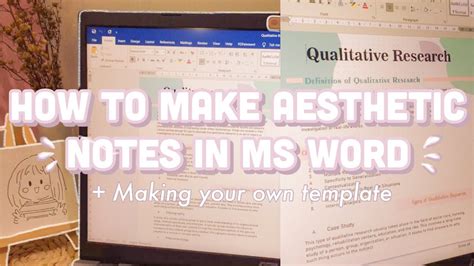 Digital Note Taking Using Ms Word I How To Take Aesthetic Notes Using