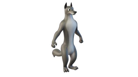 Cartoon Wolf Character 3d Model Turbosquid 2107129