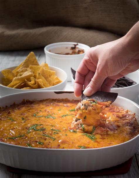Hot Bean Dip Only 5 Ingredients And Easy To Make As A Vegetarian Dip