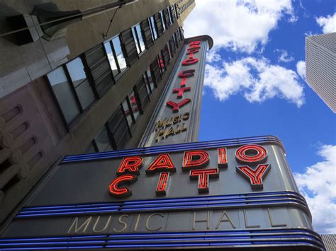 Radio City Music Hall On Broadway In Nyc